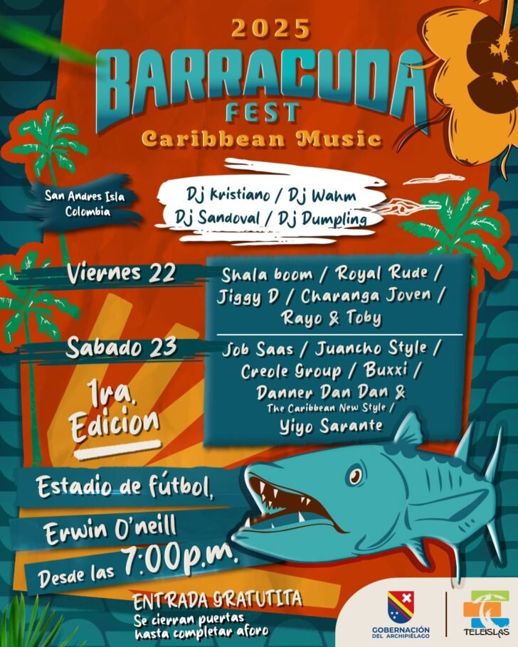 San Andrés ilumina el Caribe con El Barracuda Fest Caribbean Music 2025