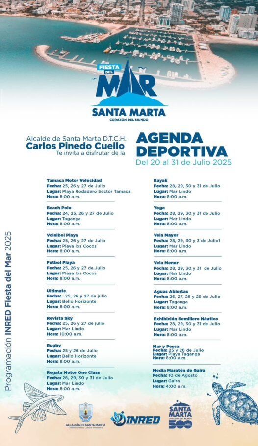 Cultura, moda y sabor para la gran fiesta de los 500 años de Santa Marta