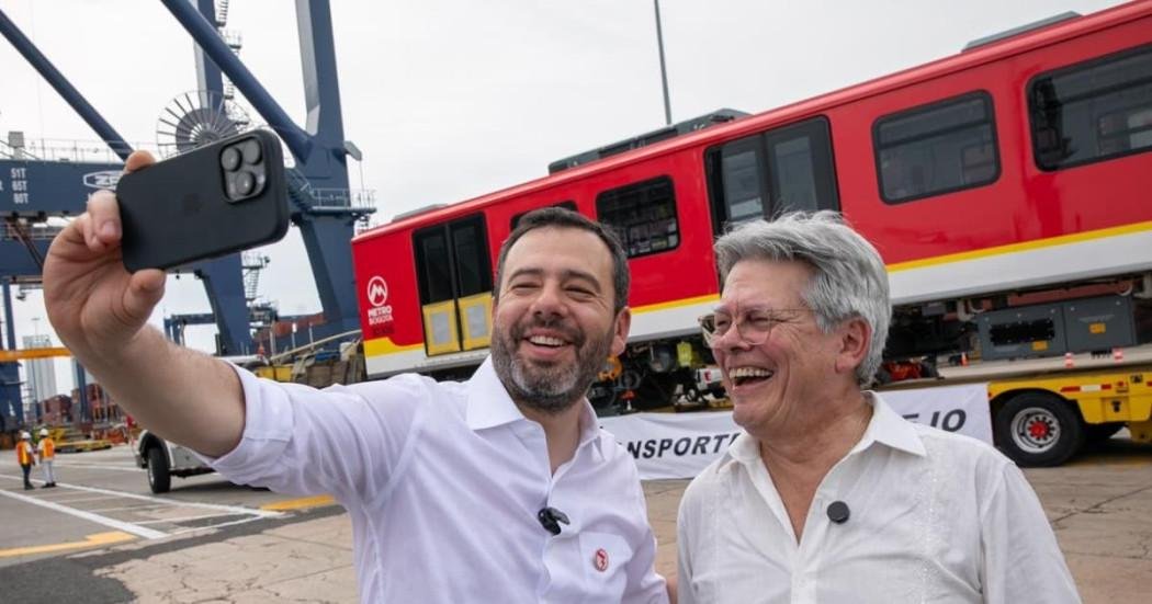 Por fin llegó el primer tren del Metro de Bogotá