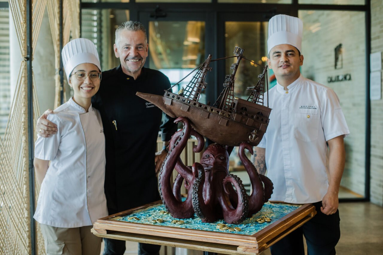 Obra navideña en chocolate: el Galeón San José