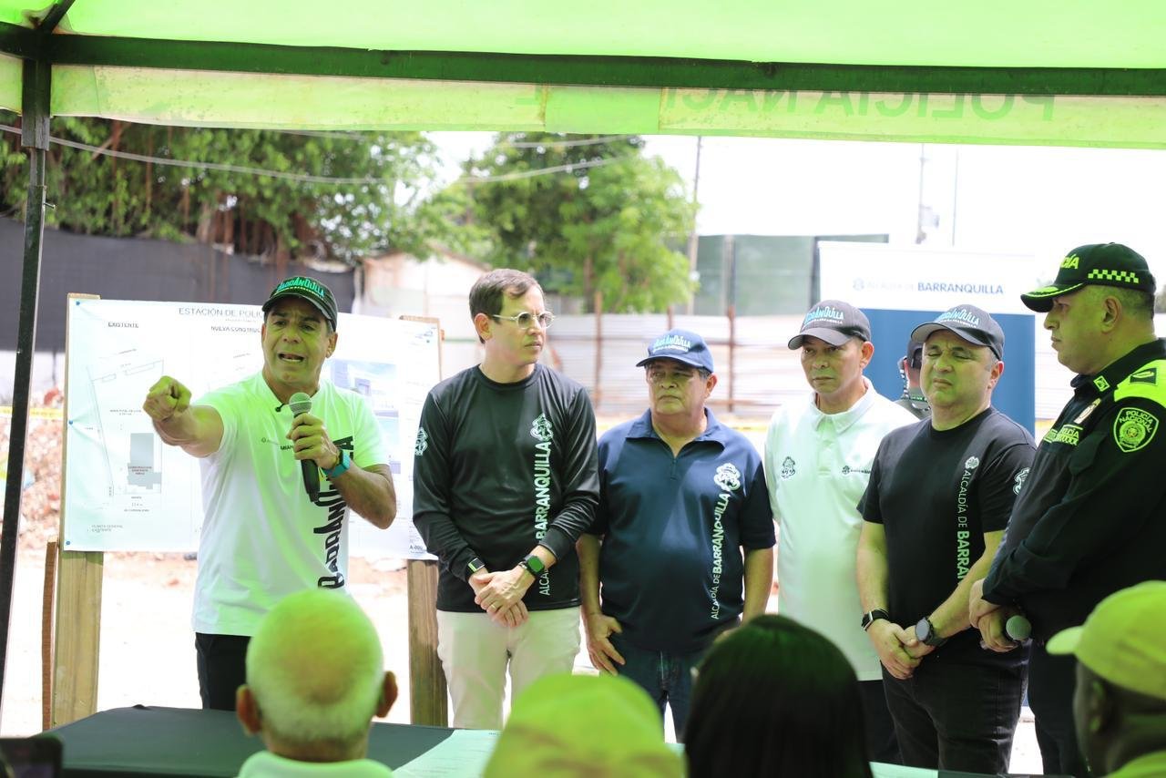 Barranquilla busca ser más segura: el alcalde Char dio inicio a la construcción de nueva estación de policía El Bosque