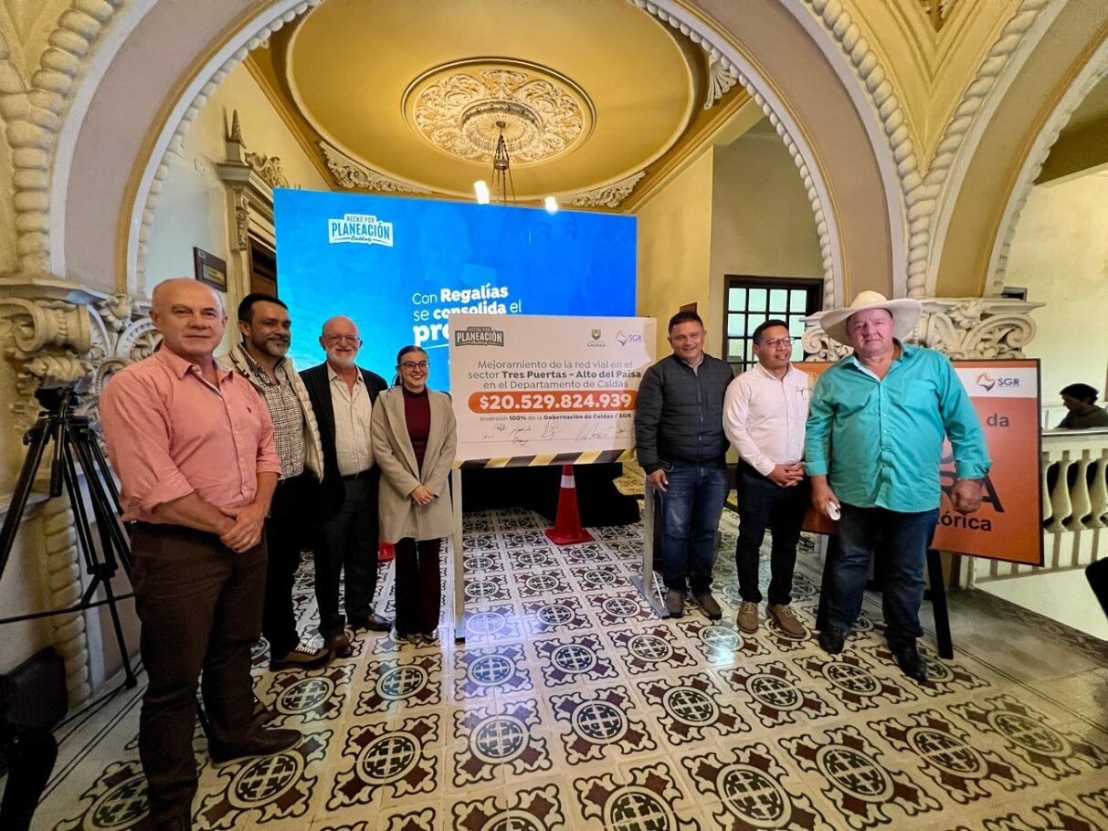 Gobernación de Caldas invertirá más de $50 mil millones de Regalías en infraestructura y bienestar social