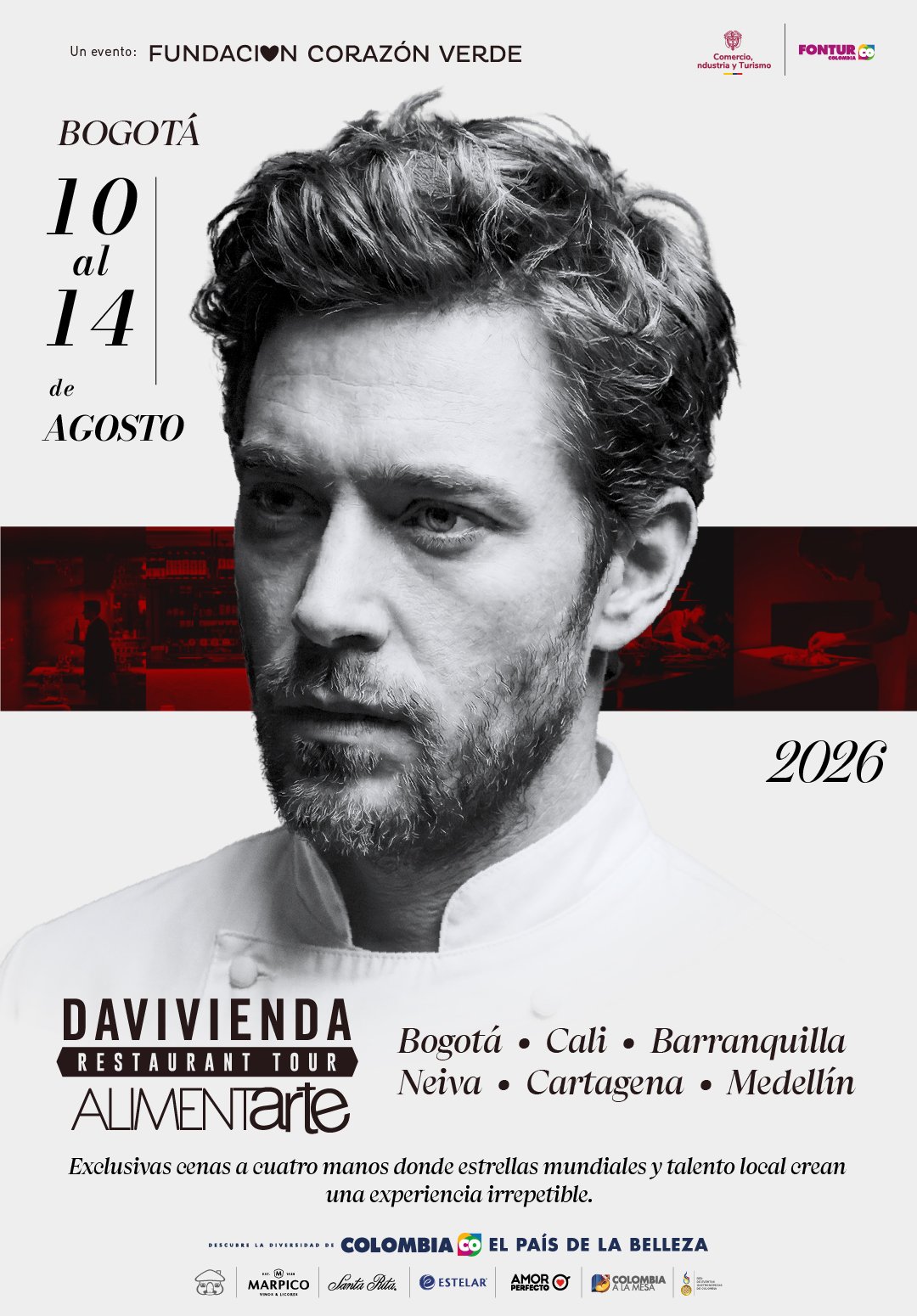 ¡17 de los mejores chefs del mundo llegan a Colombia!
