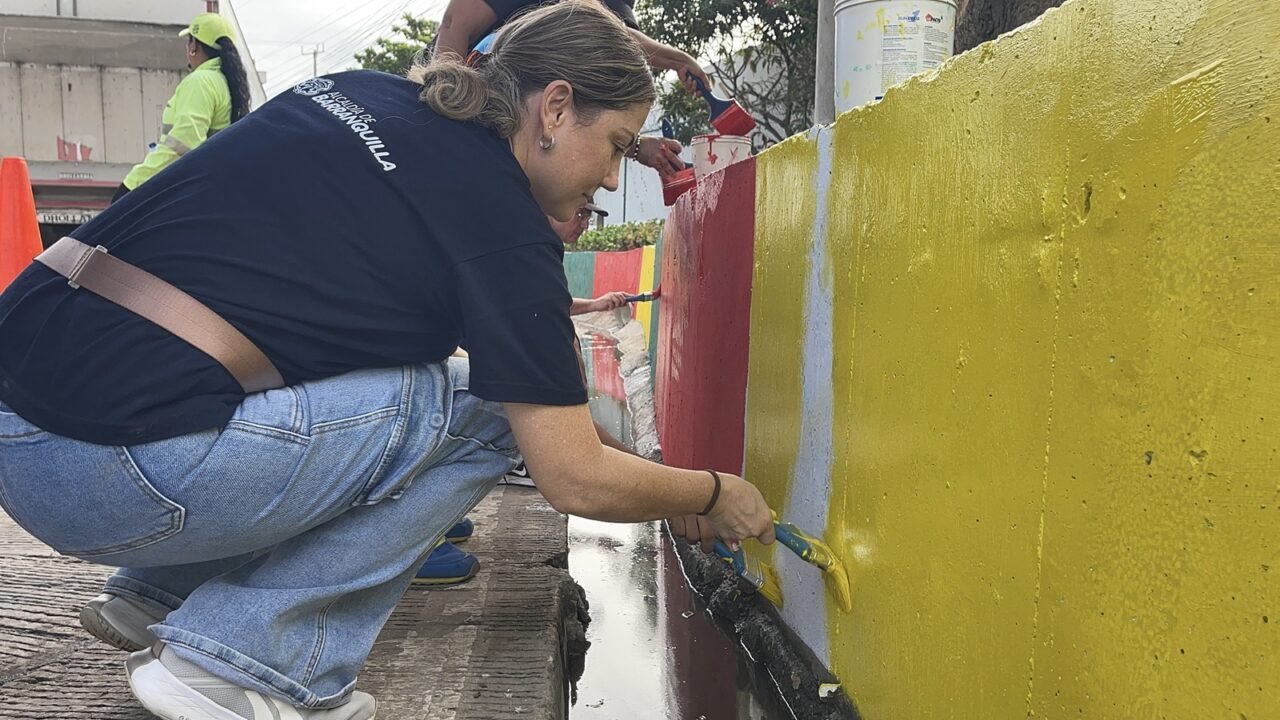 Las Flores recupera su espacio y su color con ‘Barranquilla Limpia y Linda’