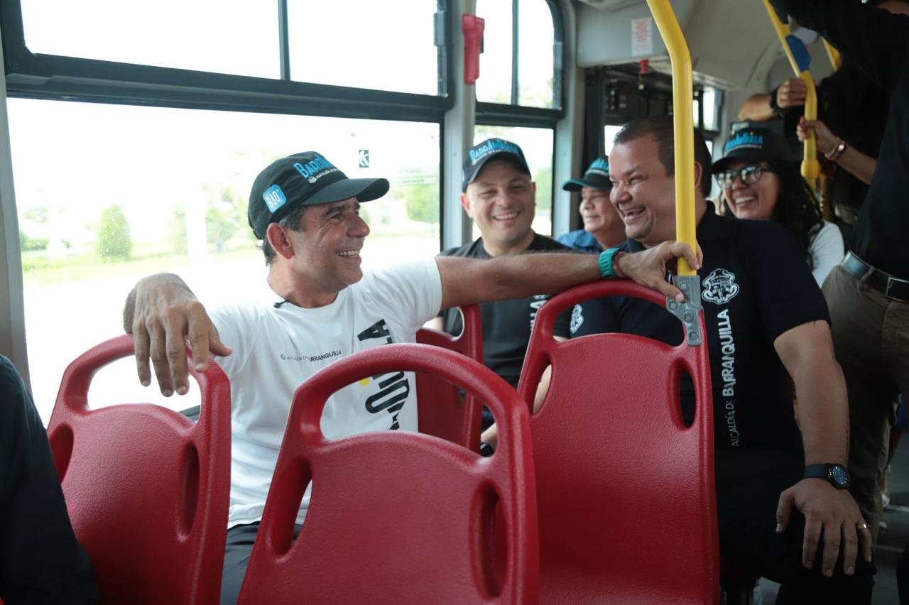 Barranquilla ya completó los primeros 100 buses de la nueva flota del transporte público colectivo