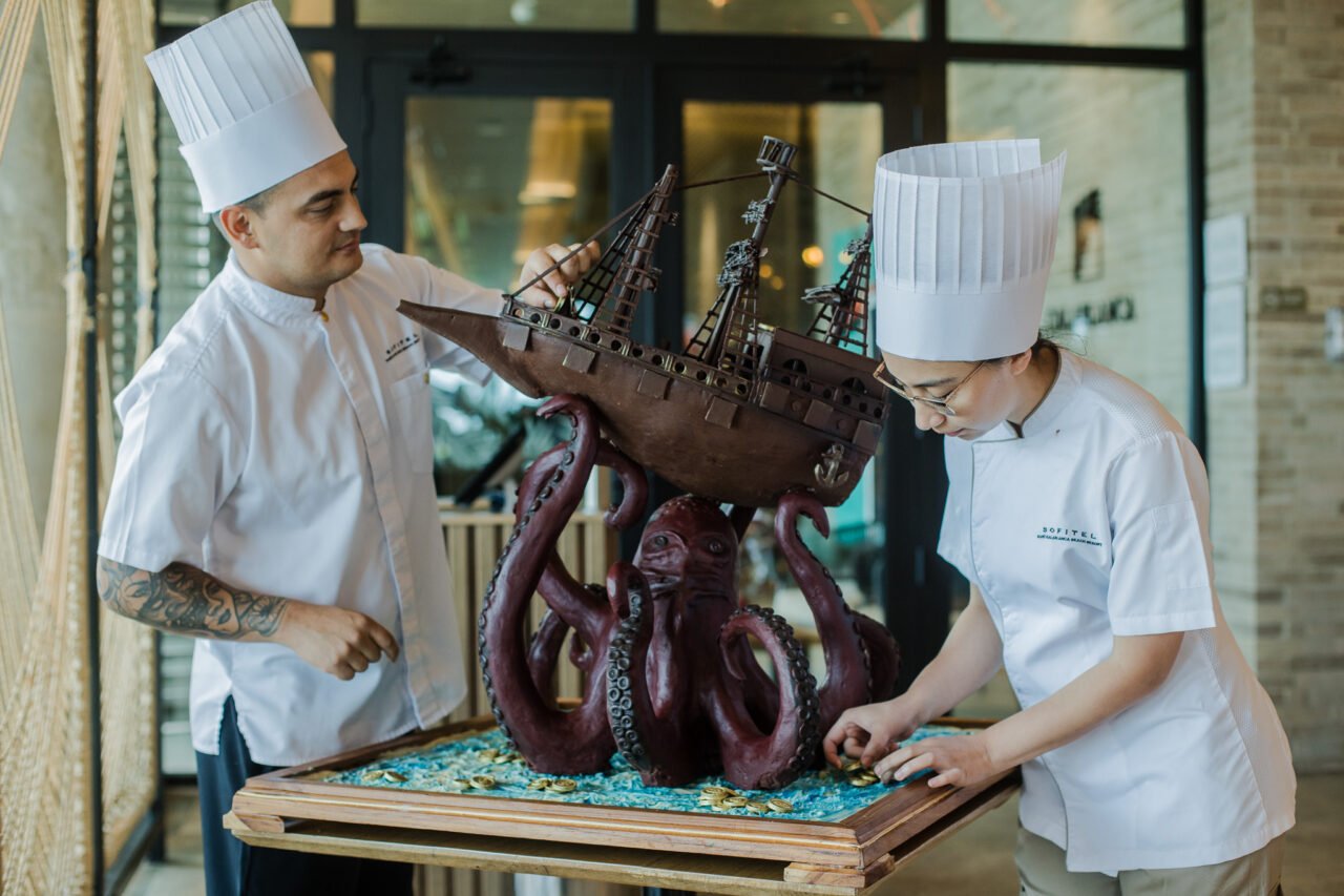 Obra navideña en chocolate: el Galeón San José
