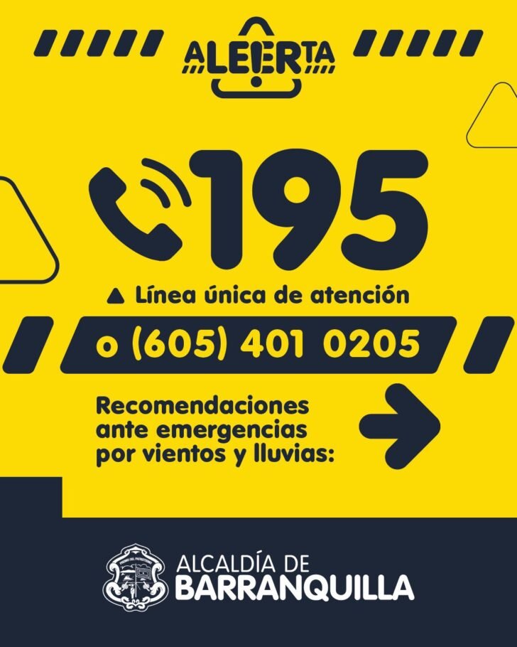 Barranquilla hace llamado a la prevención ante posibles vendavales y tornados