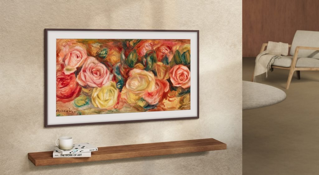 Obra del pintor Esteban Ocampo llega a la galería de los televisores Samsung