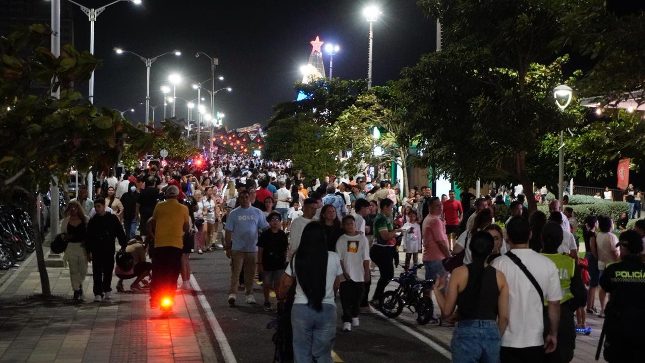 El Gran Malecón de Barranquilla fue disfrutado por más de un millón de visitantes en diciembre