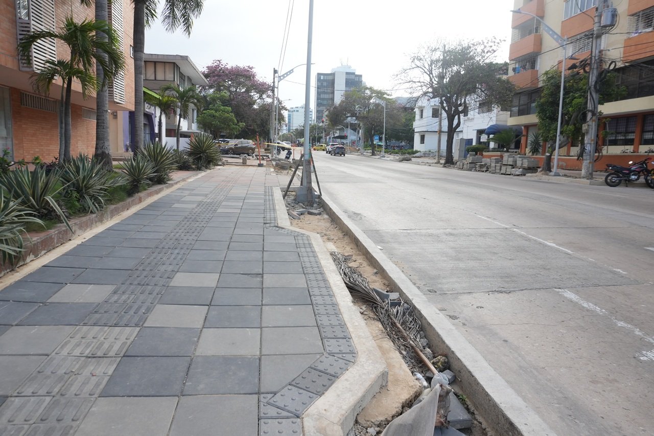 Barranquilla: hacia una vía más inclusiva avanzan las obras de la calle 72