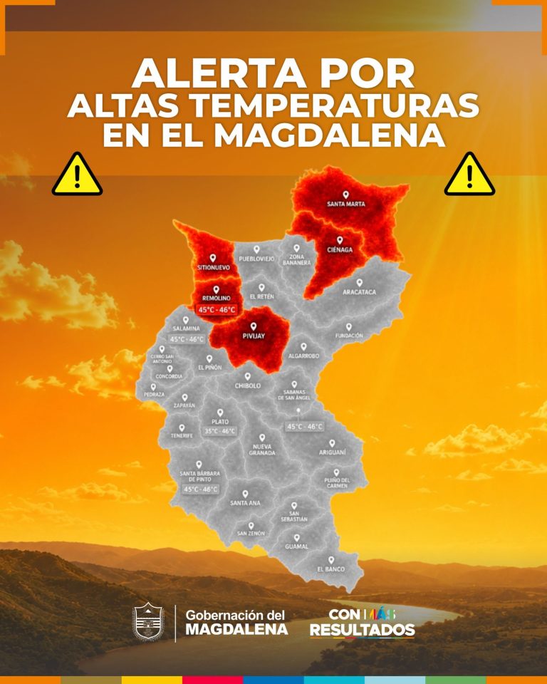 Alerta por ola de calor en el Magdalena