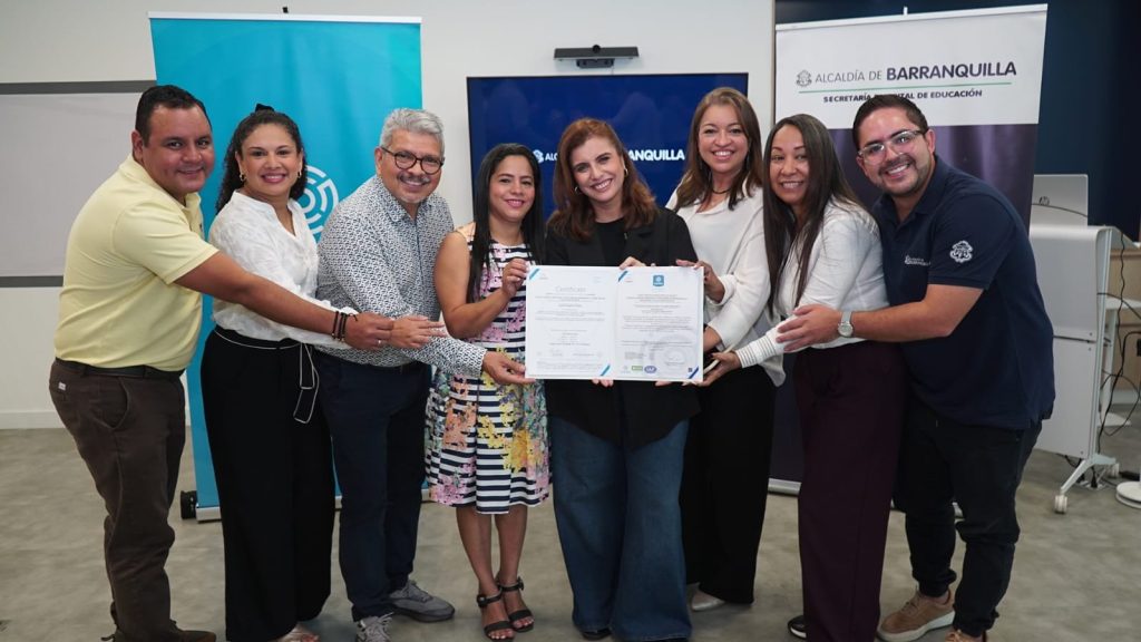 Barranquilla confirma liderazgo en gestión educativa: renueva por 5a vez su certificado de calidad