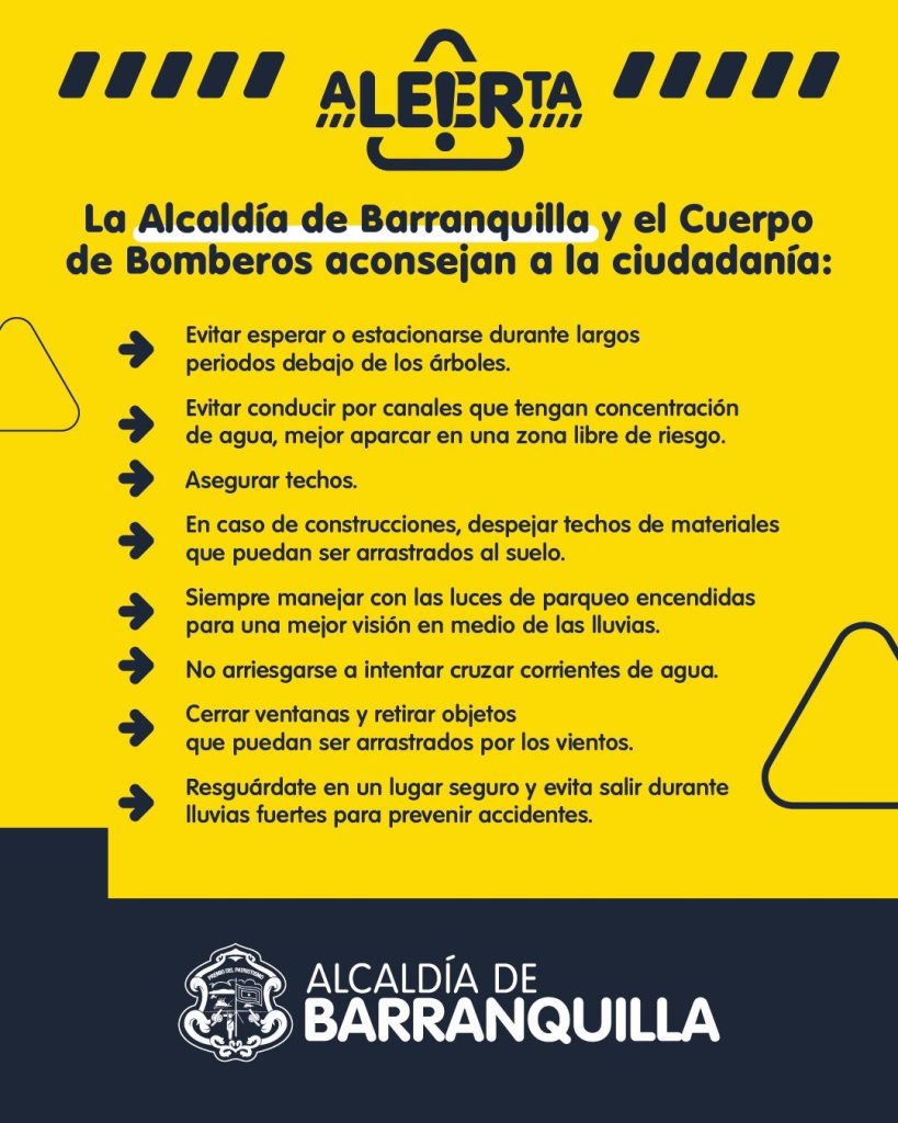 Barranquilla hace llamado a la prevención ante posibles vendavales y tornados