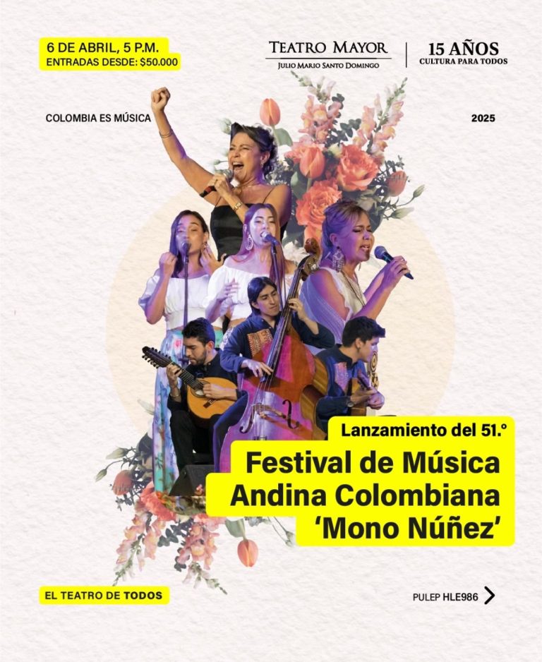 Bogotá se viste de gala para el lanzamiento del 51.° Festival de Música Andina Colombiana ‘Mono Núñez’