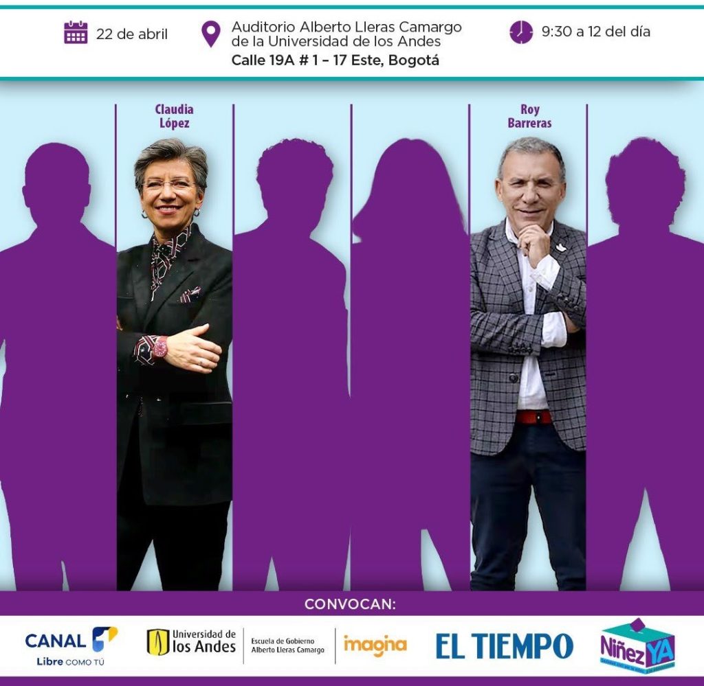 Candidaturas presidenciales frente a menores de edad en el país