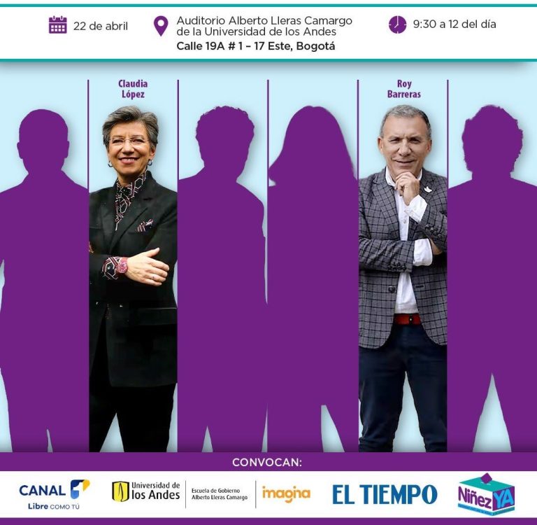 Candidaturas presidenciales frente a menores de edad en el país