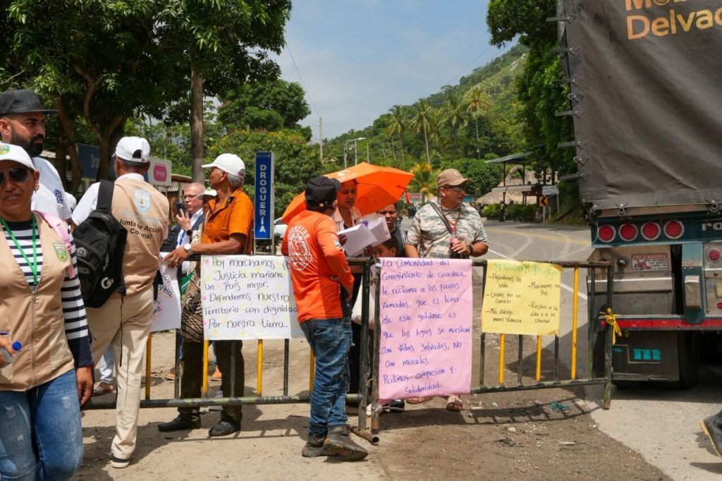 Comunidad de Guachaca, Santa Marta, desbloquea la Troncal del Caribe