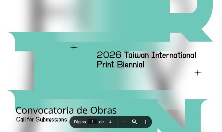 Convocatoria abierta | Bienal Internacional de Grabado de Taiwán 2026 | Plazo: 12 de enero