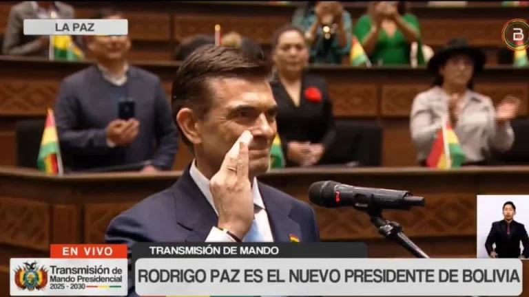 El fin a casi 20 años de izquierda: Rodrigo Paz y Edmand Lara toman posesión como presidente y vicepresidente de Bolivia