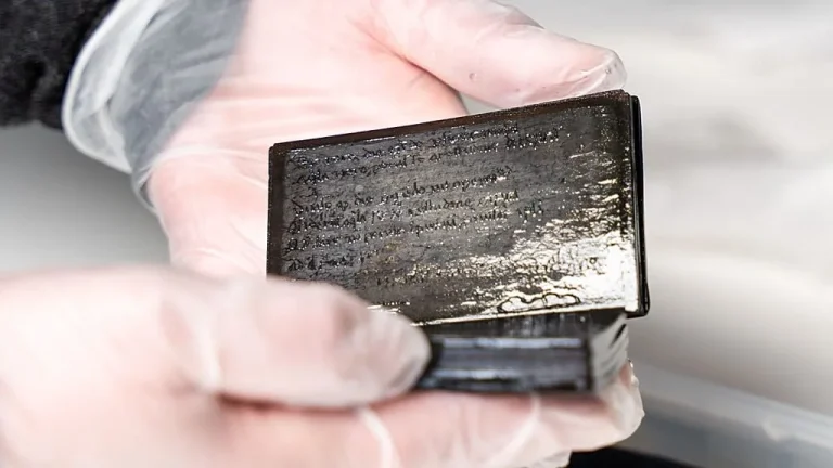 Hallan un cuaderno medieval de hace 800 años en una antigua letrina de Alemania