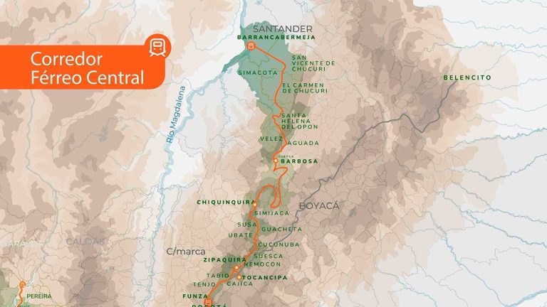 Inician estudios del Corredor Férreo Central que conectará con los puertos del Caribe colombiano