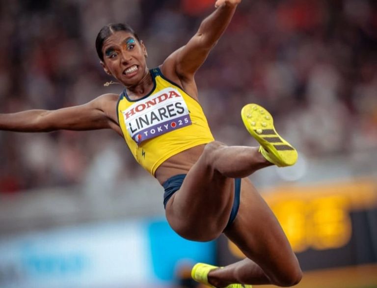 La cesarense Natalia Linares, medalla de bronce para Colombia en mundial de Atletismo en Tokio