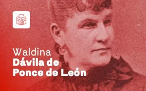 La escritora Waldina Dávila de Ponce de León, en los Fondos Abiertos de Autores Colombianos