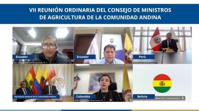 Ministros de Agricultura de la CAN fortalecerán la agroalimentación e impulsarán desarrollo agropecuario