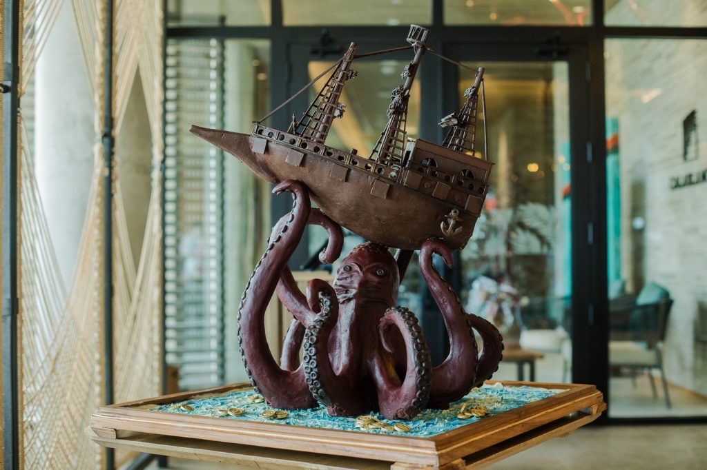Obra navideña en chocolate: el Galeón San José