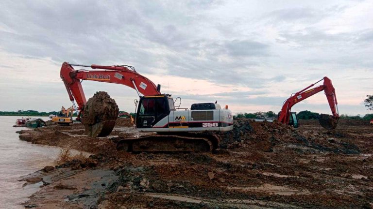 Obras de emergencia en La Mojana