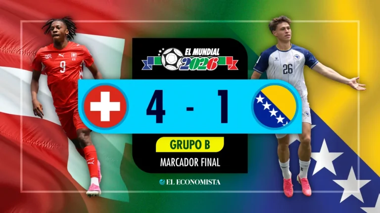Suiza golea 4-1 a Bosnia y encamina su andar en el Mundial