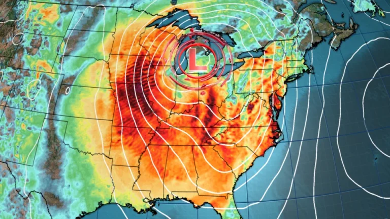 Una inusualmente poderosa tormenta de marzo amenaza con tornados e incendios a su paso por EEUU