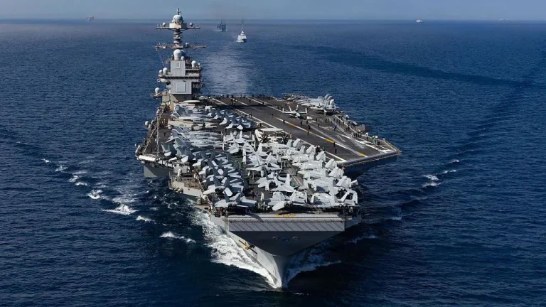 USD 13 mil millones costó el USS Gerald Ford, el “superportaaviones” nuclear que EE.UU. envió al Caribe
