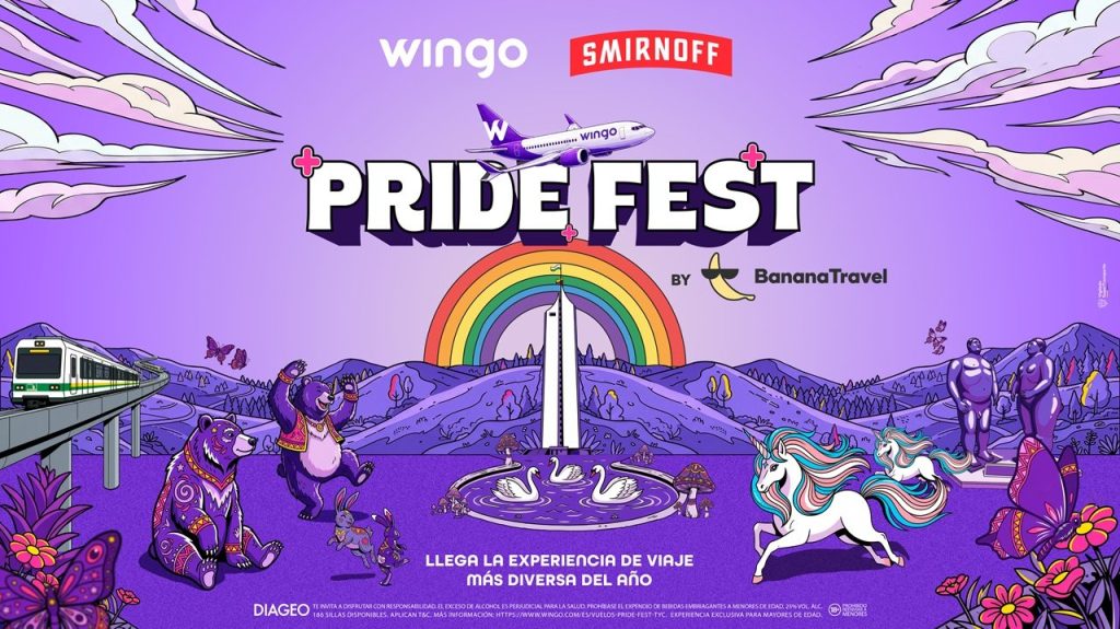 Wingo lleva el Pride a las alturas: lanza el primer festival del orgullo en el aire
